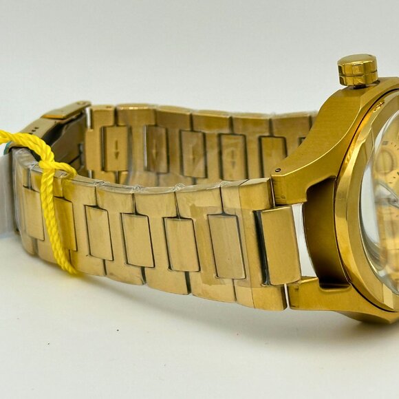 BRAND NEW Invicta Mens Bolt 48mm Gold Dial 22k Gold Tone Stainless Steel Watch - Picture 7 of 9
